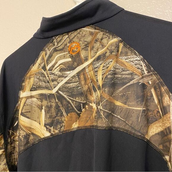 Magellan Outdoors Hunter Gear Pullover Mag Wick quarter Zip Camo top L - Picture 4 of 9
